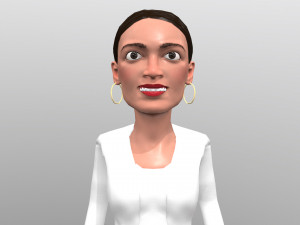 aoc stylized game ready 3d caricature 3D Модель