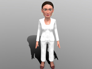 aoc stylized game ready 3d caricature 3D Модель