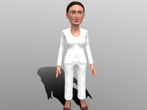 aoc stylized game ready 3d caricature 3D Модель