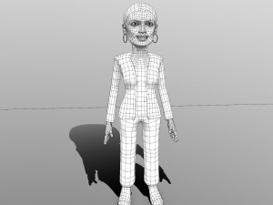 aoc stylized game ready 3d caricature 3D Модель