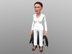 aoc stylized game ready 3d caricature 3D Модель