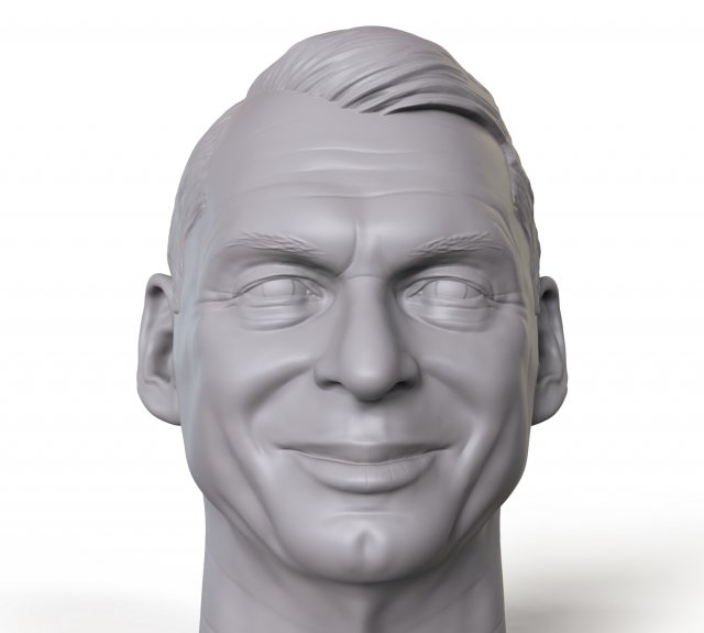 vince mcmahon 3d printable portrait 3D 打印模型 .c4d .max .obj .3ds .fbx .stl .blend 