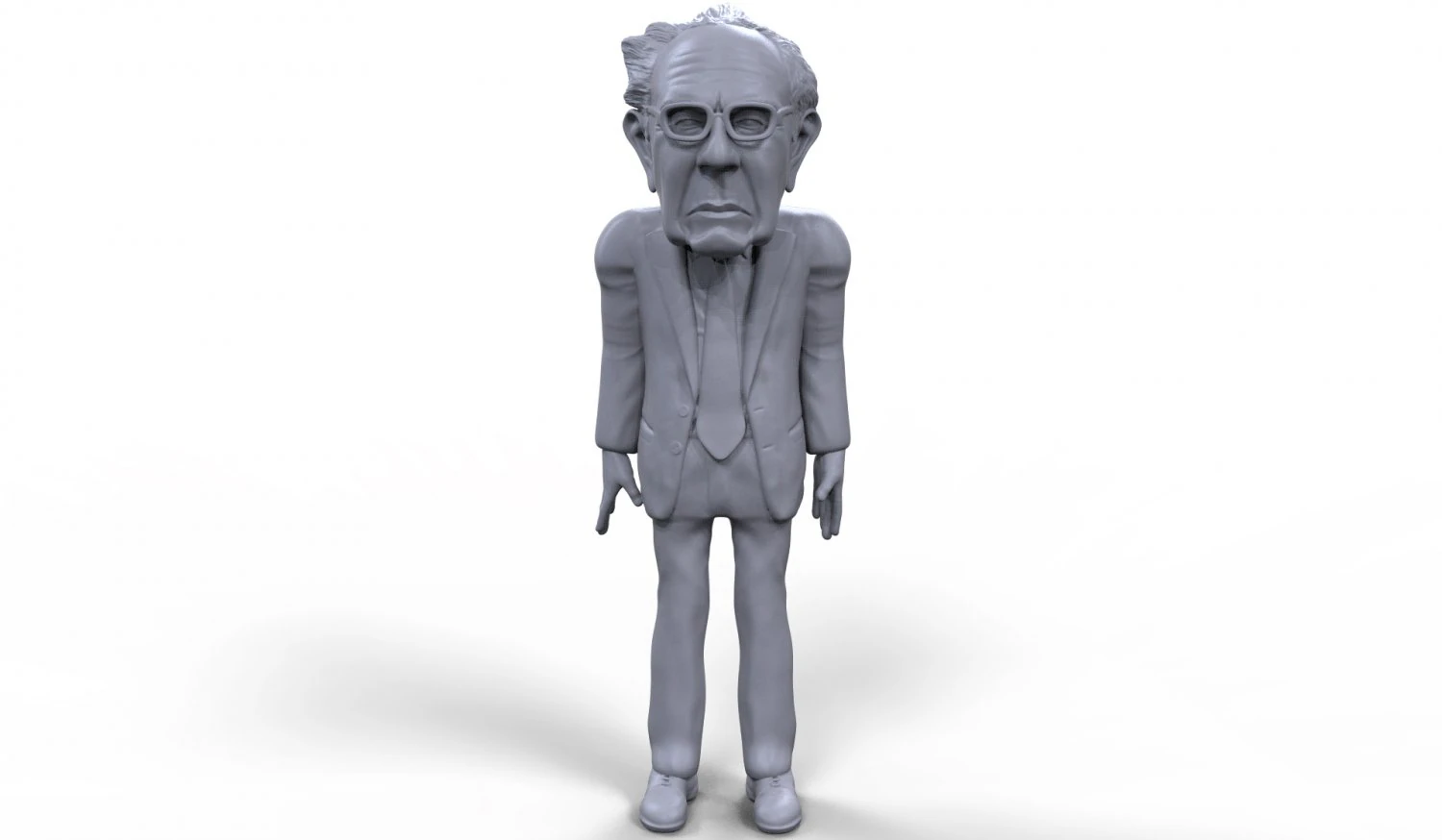 bernie sanders stylized high quality 3d printable miniature 3D Print Model .c4d .max .obj .3ds .fbx .stl .blend 