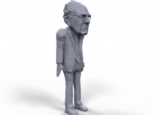 bernie sanders stylized high quality 3d printable miniature 3D-Druckmodell