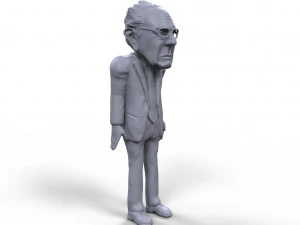 bernie sanders stylized high quality 3d printable miniature 3D Print Model