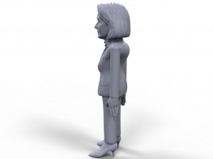 nancy pelosi stylized high quality 3d printable miniature Model Cetak 3D