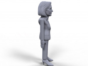 nancy pelosi stylized high quality 3d printable miniature Model Cetak 3D