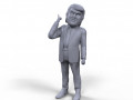 donald trump stylized high quality 3d printable miniature 3D 프린트 모델
