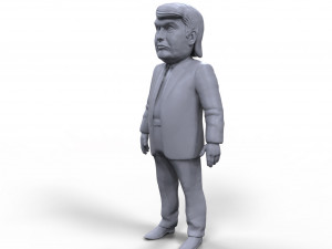 donald trump stylized high quality 3d printable miniature 3Dプリントモデル