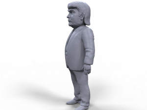 donald trump stylized high quality 3d printable miniature 3Dプリントモデル