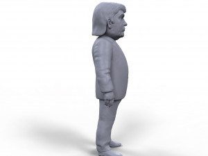 donald trump stylized high quality 3d printable miniature 3Dプリントモデル