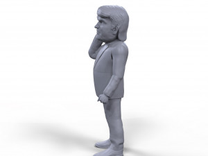 donald trump stylized high quality 3d printable miniature 3Dプリントモデル