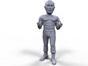 vladimir putin stylized high quality 3d printable miniature 3D Print Model