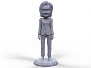 hillary clinton stylized high quality 3d printable miniature 3D Print Model