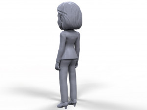 hillary clinton stylized high quality 3d printable miniature 3D 打印模型
