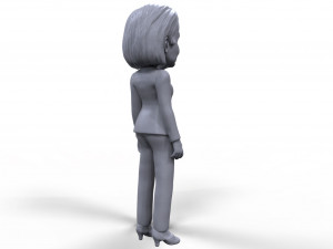 hillary clinton stylized high quality 3d printable miniature 3D 打印模型