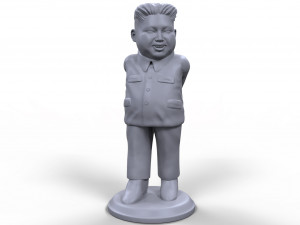 kim yong un stylized high quality 3d printable miniature Model Cetak 3D
