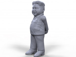 kim yong un stylized high quality 3d printable miniature Model Cetak 3D