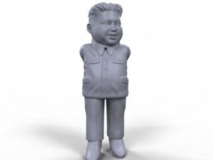 kim yong un stylized high quality 3d printable miniature Model Cetak 3D