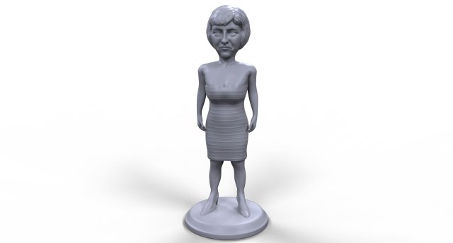 theresa may stylized high quality 3d printable miniature Modelo de impresión 3D .c4d .max .obj .3ds .fbx .stl .blend 