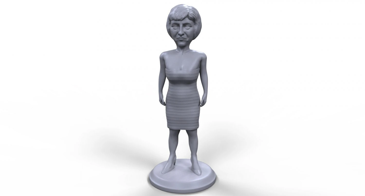 theresa may stylized high quality 3d printable miniature 3D Print Model .c4d .max .obj .3ds .fbx .stl .blend 