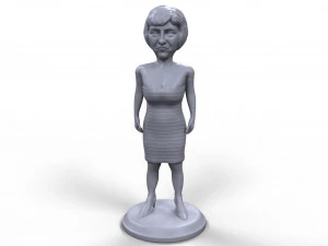 Theresa May stilizzata miniatura stampabile in 3D di alta qualit&agrave; Modello di stampa 3D