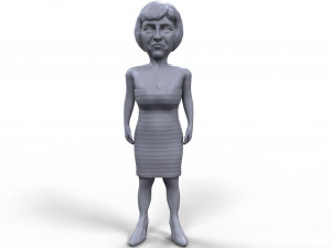 theresa may stylized high quality 3d printable miniature Modelo de impresión 3D
