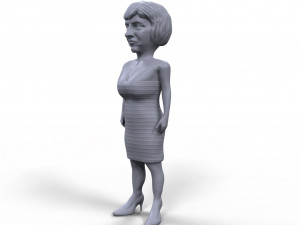 theresa may stylized high quality 3d printable miniature Modelo de impresión 3D