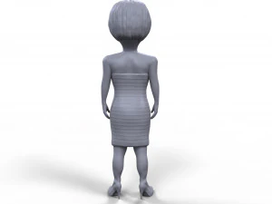 theresa may stylized high quality 3d printable miniature 3D Print Model