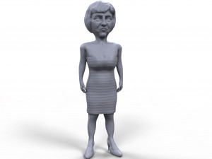 theresa may stylized high quality 3d printable miniature Modelo de impresión 3D