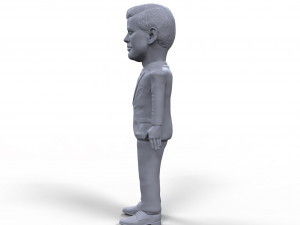 jfk stylized high quality 3d printable miniature Modèles 3D en vedette