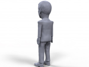 jfk stylized high quality 3d printable miniature Modèles 3D en vedette