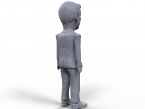 jfk stylized high quality 3d printable miniature Modèles 3D en vedette