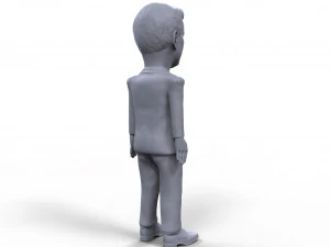 jfk stylized high quality 3d printable miniature 3D Print Model