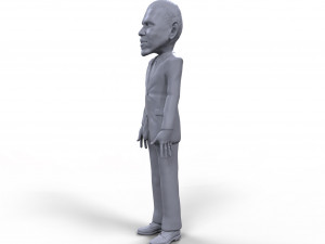 barack obama stylized high quality 3d printable miniature Modelo de Impressão 3D