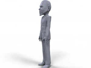 barack obama stylized high quality 3d printable miniature 3D Print Model