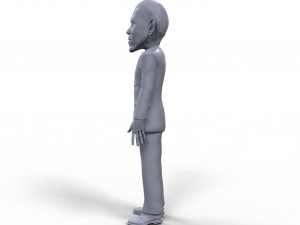 barack obama stylized high quality 3d printable miniature Modelo de Impressão 3D