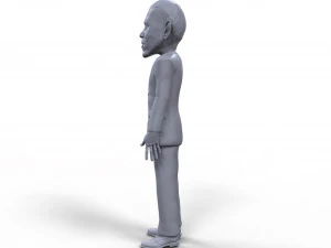 barack obama stylized high quality 3d printable miniature 3D Print Model