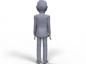 barack obama stylized high quality 3d printable miniature Modelo de Impressão 3D