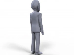barack obama stylized high quality 3d printable miniature 3D Print Model