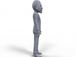 barack obama stylized high quality 3d printable miniature Modelo de Impressão 3D