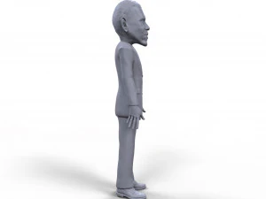 barack obama stylized high quality 3d printable miniature 3D Print Model