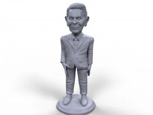 Рональд Рейган стилізована високоякісна 3D мініатюра для друку 3D Принт Модель
