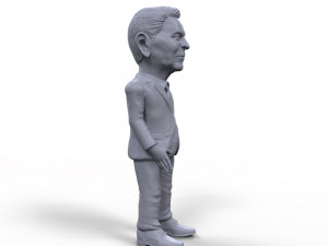ronald reagan stylized high quality 3d printable miniature Modelo de Impressão 3D