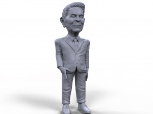 ronald reagan stylized high quality 3d printable miniature Modelo de Impressão 3D