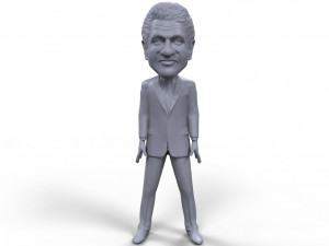 bill clinton stylized high quality 3d printable miniature 3D Print Model