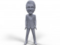 bill clinton stylized high quality 3d printable miniature 3D 프린트 모델