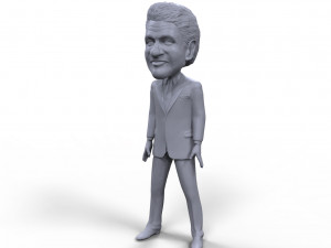 bill clinton stylized high quality 3d printable miniature 3D 打印模型