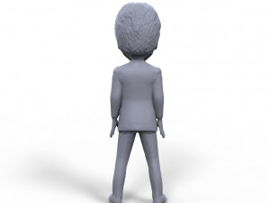bill clinton stylized high quality 3d printable miniature 3D 打印模型