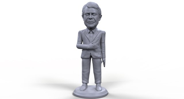 jimmy carter stylized high quality 3d printable miniature Modelo de impresión 3D .c4d .max .obj .3ds .fbx .stl .blend 